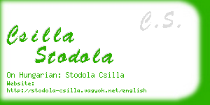 csilla stodola business card